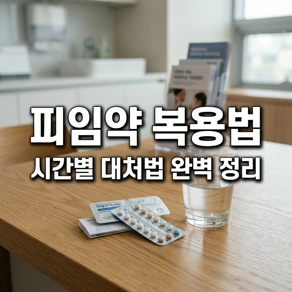 피임약 복용법 완벽 가이드: 시간 준수부터 놓쳤을 때 대처법까지