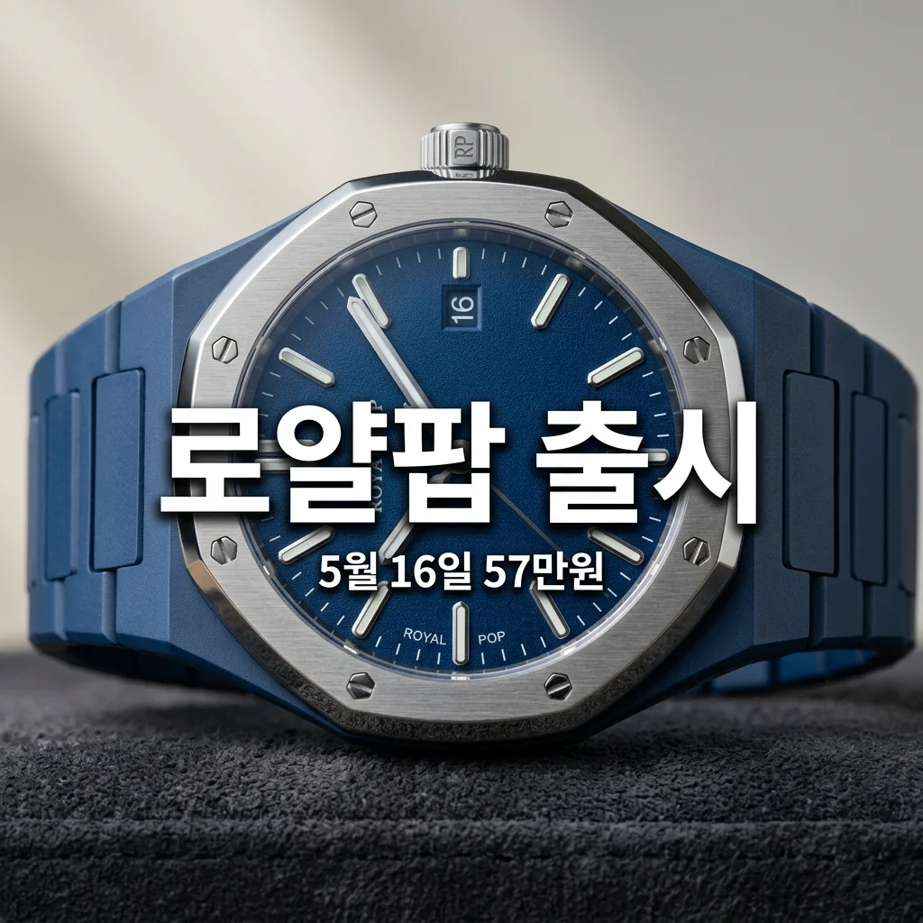 57만 원에 로얄오크를? 오데마피게 스와치 로얄팝 5월 16일 출시 정보
