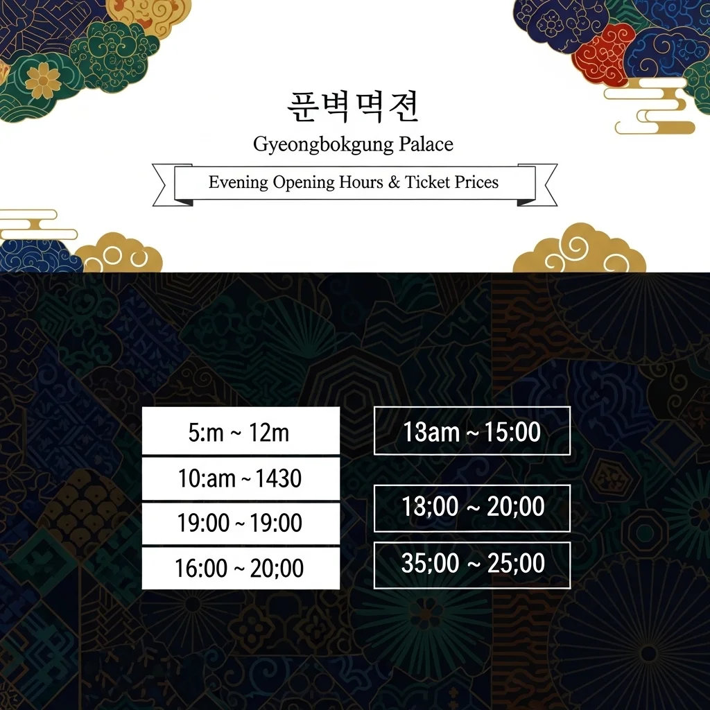 2026 경복궁 야간개장 기본 정보 및 요금