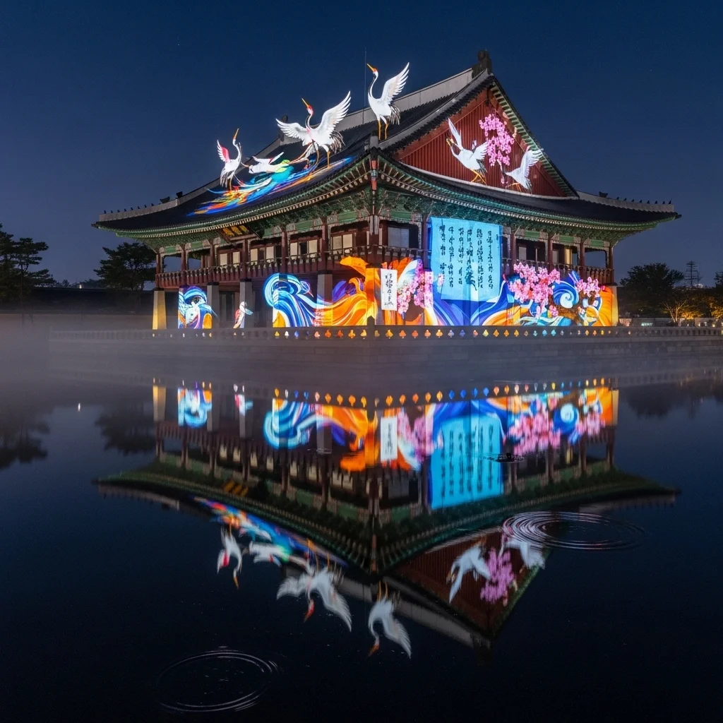 경회루 미디어아트 위치 정보 및 명당 팁