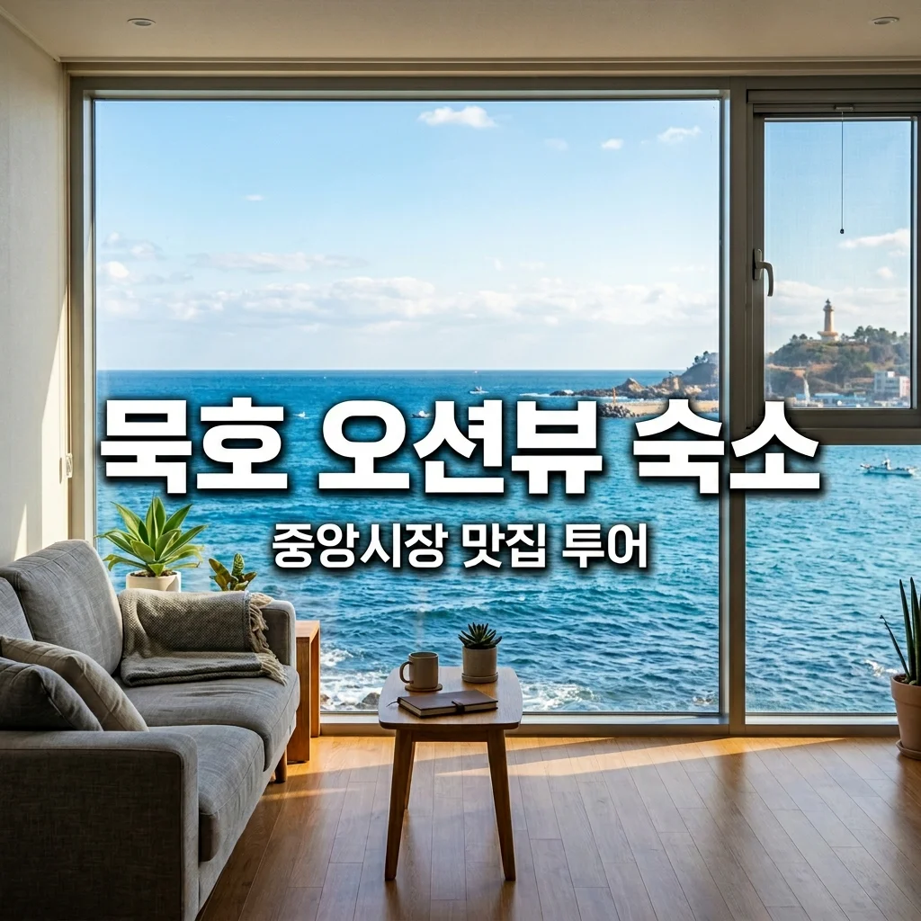 2026 묵호 여행 숙소 추천! 오션뷰 감성 숙소 & 중앙시장 먹거리 정리