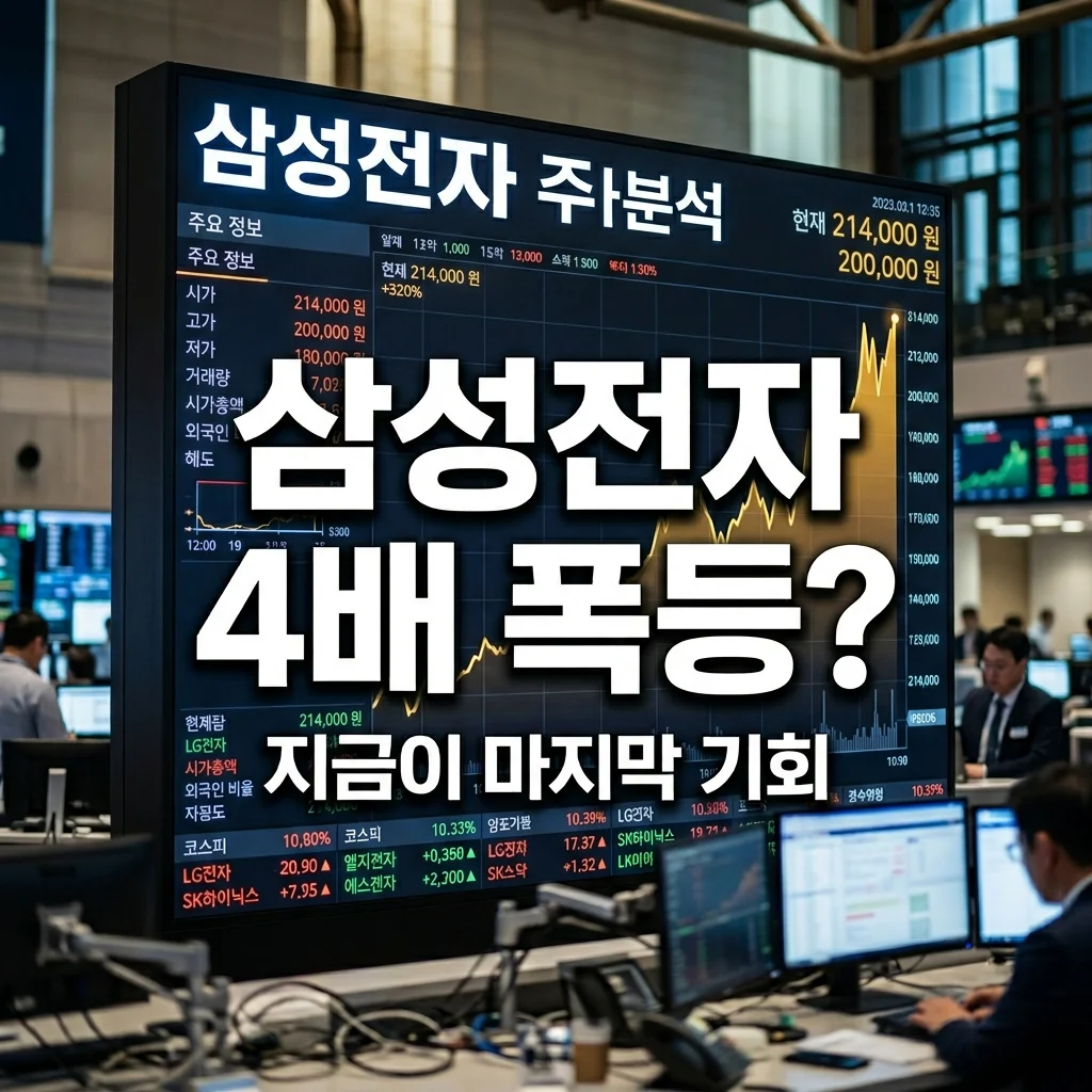 "지금 당장 삼성전자 4배 더 간다고?" 전문가들이 말하는 절대 놓치면 안 될 매수 타이밍