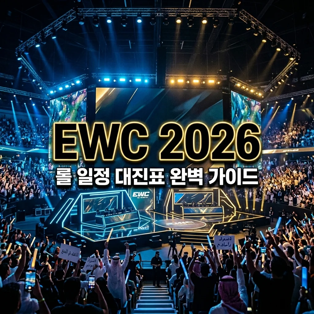 2026 EWC 롤 일정 및 T1 대진표 완벽 정리 (사우디 이스포츠 월드컵)