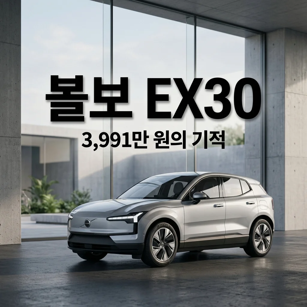 볼보 EX30 3,991만 원 SUV 실구매가 혜택 및 보조금 완벽 가이드