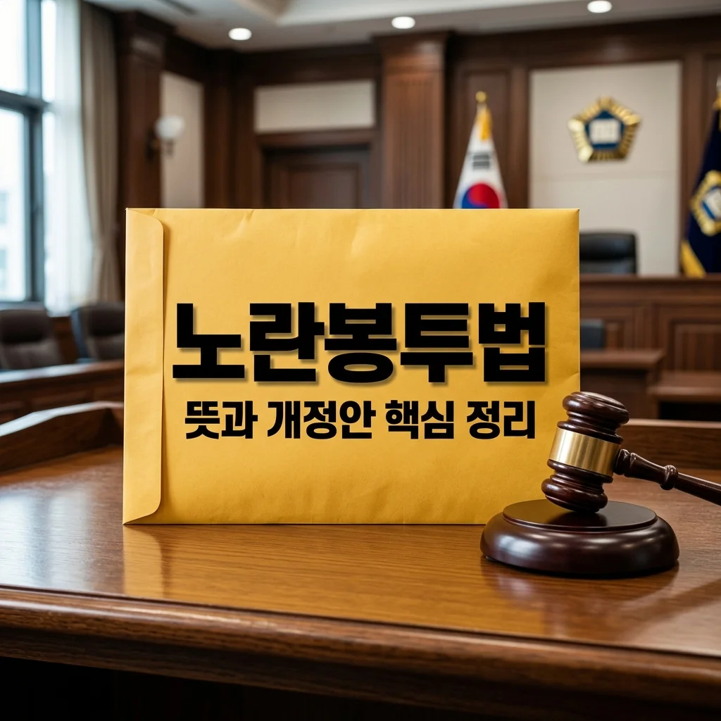 노란봉투법 뜻과 개정안 핵심 요약: 파업 손해배상 논란 총정리