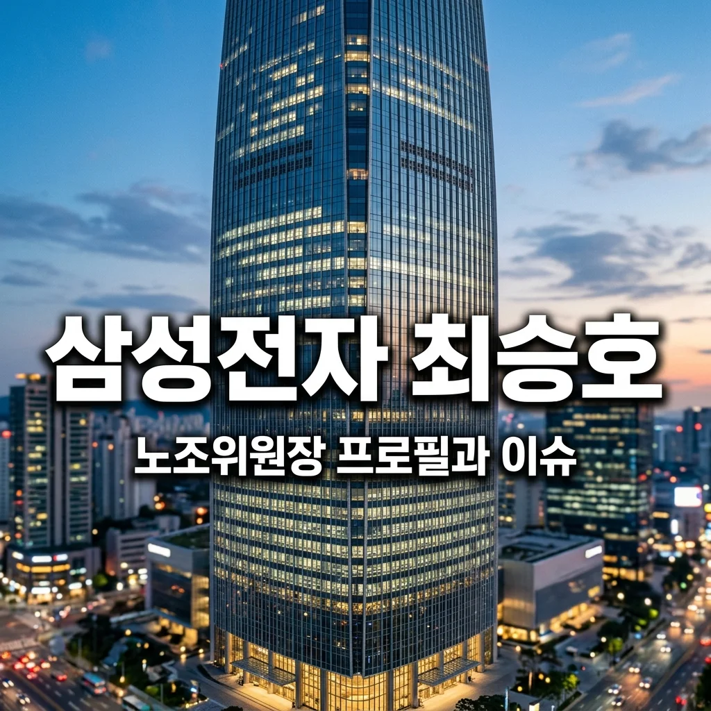 삼성전자 최승호 노조위원장 프로필 학력 및 총파업 논란 팩트체크