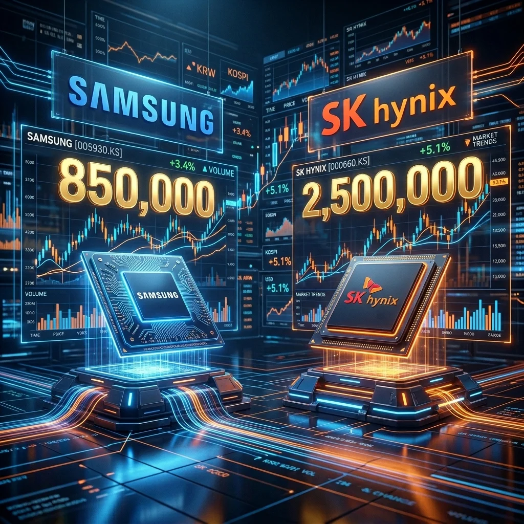 삼성전자 85만원·하이닉스 250만원 평가? 반도체 전망 분석 및 투자 전략